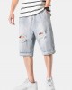 Mens Casual Hole Designed Denim Shorts