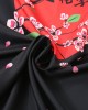 Mens Cherry Blossoms Character Back Print Kimono Loose Two Pieces Outfits