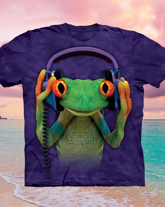 Funny frog exquisite simple T-shirt HF1918-01-02