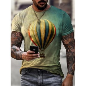 round neck short sleeve men's t-shirt HF0902-01-01