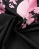 Mens Cherry Blossoms Letter Print Kimono Loose Two Pieces Outfits