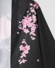 Mens Cherry Blossoms Letter Print Kimono Loose Two Pieces Outfits