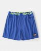 Mens Sport Solid Color Patchwork Letter Waistband Quick Dry Breathable Mid Waist Shorts